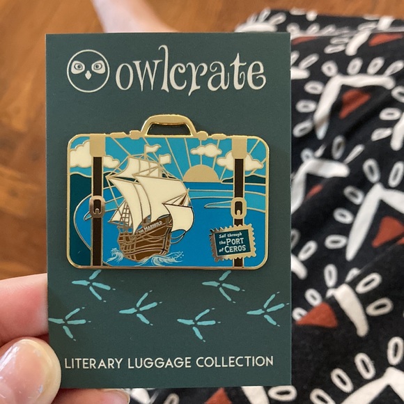 Owlcrate original pin literary luggage series design 8 of 12 - Picture 2 of 3